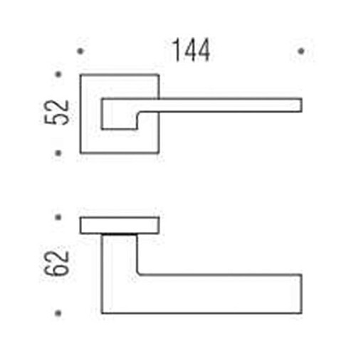 Ручки на розетте COLOMBO Zelda MM11 (MM29/FF29BZG-MM13/FF23) хром - Фото №3