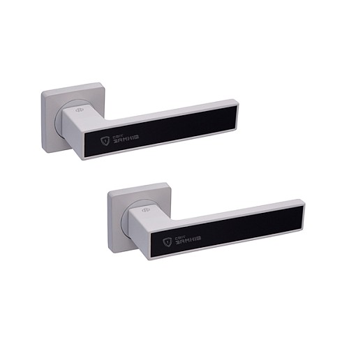 Ручки на розеті GAVROCHE Magnium AL-A1 WHITE/BLACK білий/чорний - Фото №1