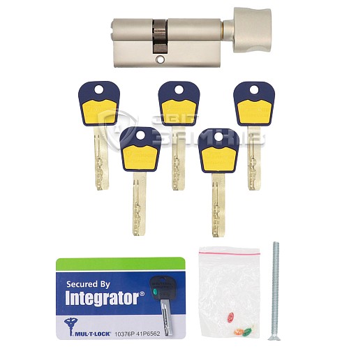 Циліндр MUL-T-LOCK Integrator 105T (50*55T) нікель сатин - Фото №4