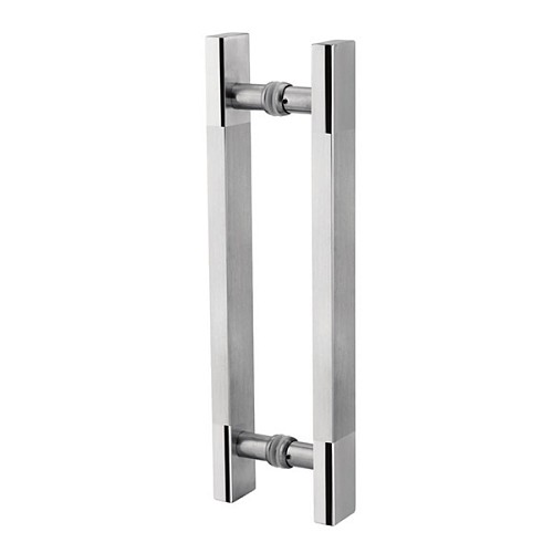 Ручка скоба PROFIT Bergama 1250/950.90 (комплект) труба 40*20 нержавіюча сталь глянцева - Фото №1