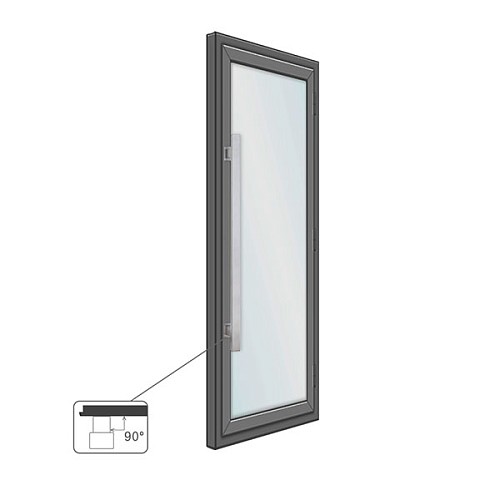 Ручка скоба ROSTEX Alfa 600/500 (половинка) нержавіюча сталь матова - Фото №3