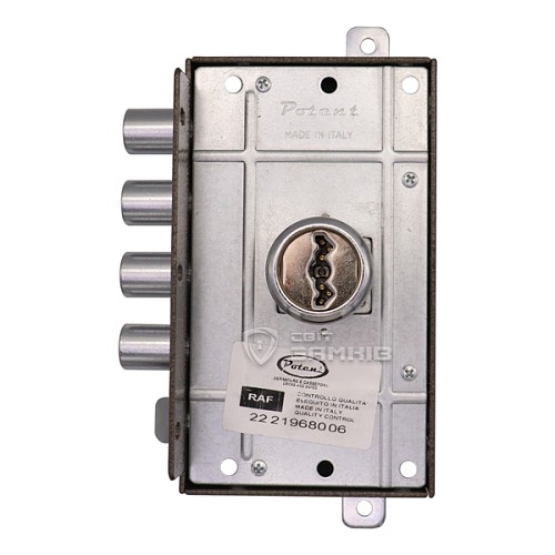 Замок накладной POTENT 1735 (BS45мм) левый 3 ключа - Фото №3