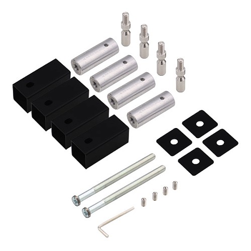 Ручки скобы ABARO Sydney 90° L:800 X:600 W: 40*20mm BM черный мат. (комплект) - Фото №9