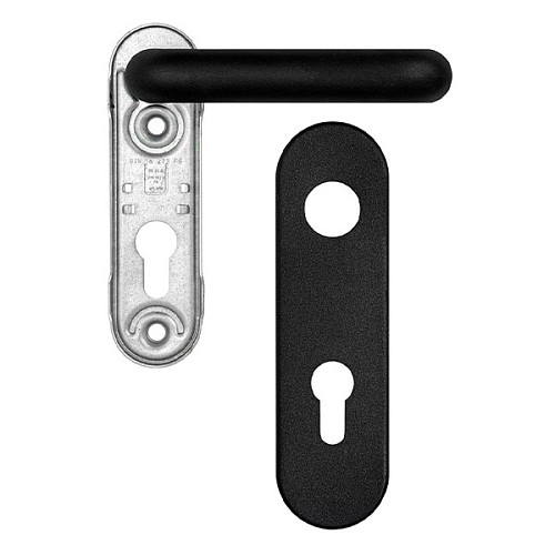 Ручка антипаніка на планці ISEO 032435 72 мм чорна без комплекту кріплення - Фото №4