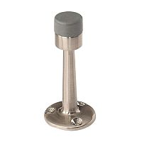 Стопор дверной настенный ПОЛЬША стена никель сатинированный