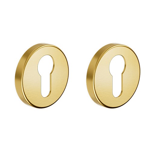 Накладки на серцевину DND by MARTINELLI Luce P ZOS матова латунь - Фото №1