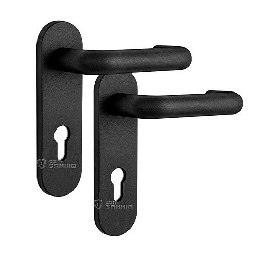 Ручки протипожежні на планці ISEO 032415 чорні - Фото №1