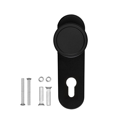 Ручка антипаніка на планці ISEO 032465 72 мм фіксована чорна - Фото №4