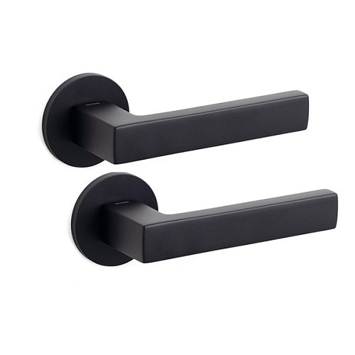 Ручки на розеті OLIVARI Planet B NP чорний матовий - Фото №1