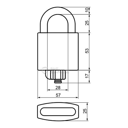 Замок навісний ABLOY PLM340 Sentry (2 ключа) - Фото №7