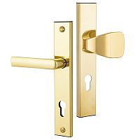 Ручки на планці ROSTEX 802 R 72мм (38-55мм) фіксована-нажимна титан PVD