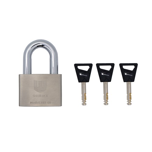 Замок навісний SHERLOCK 101-60 (3 ключа) - Фото №5