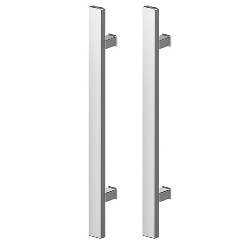 Ручки скобы WALA Q10 1600/1300.90(комплект) труба 40*20 нержавеющая сталь М304 - Фото №1