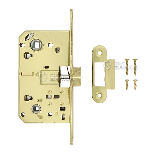 Механізм замка GAVROCHE GR90 WC (BS50*90мм) метал.язичок PB золото - Фото №4