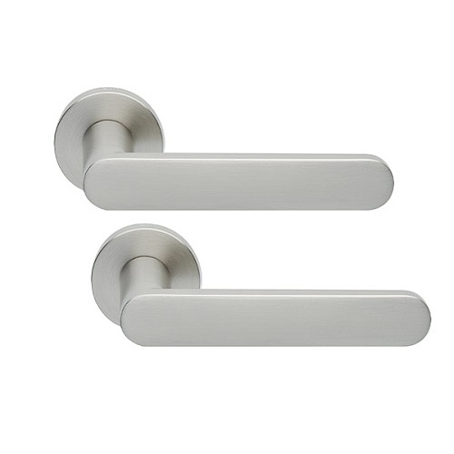 Ручки на розеті ILAVIO 2261 (1055-1112) хром матовий - Фото №1