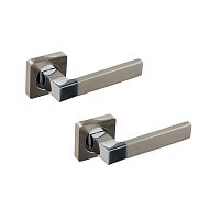 Ручки на розеті GAVROCHE Stannum AL-A1 SN/CP нікель/хром