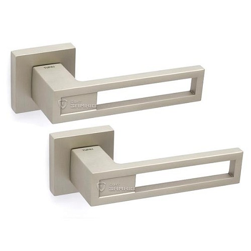 Ручки на розеті TUPAI Buraco 1 2737 Q (801-1999) нікель матовий - Фото №1