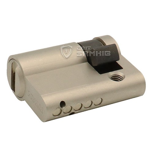 Цилиндр половинка TITAN K5 55 (45*10) никель сатин 3 ключа - Фото №2