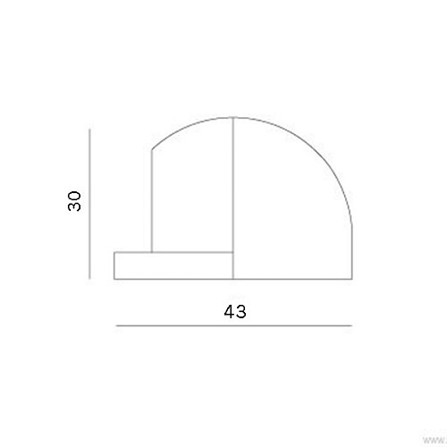 Стопор дверной напольный MVM M-42L SB матовая латунь  - Фото №4