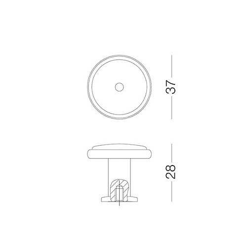 Ручка меблева MVM D-1016-37 SMAB блискуча матова антична бронза - Фото №3