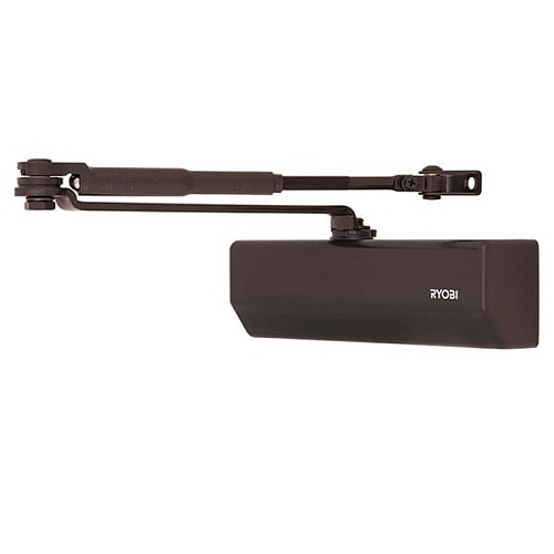 Доводчик RYOBI DS-2550 BC STD с фиксацией до 80кг Коричневый - Фото №1