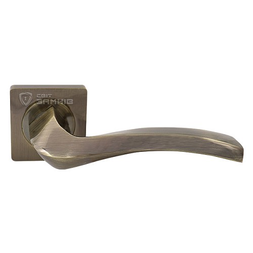 Ручки на розеті KEDR R08.160-AL AB бронза - Фото №3