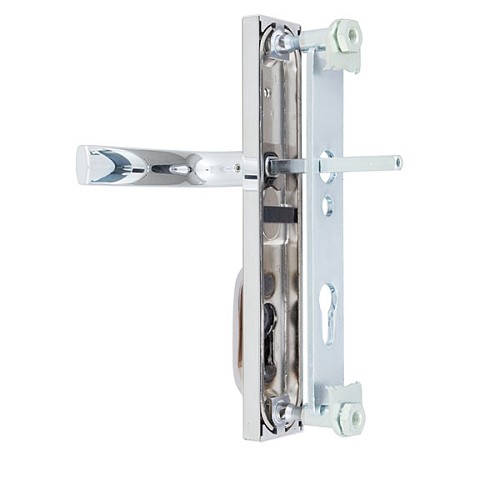 Ручки на планке с протектором ROSTEX R4 R 85мм (38-55мм) хром полированный - Фото №5