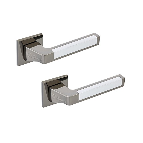 Ручки на розетте GAVROCHE Uranium U-Z25 BN/CP черный никель/хром - Фото №1