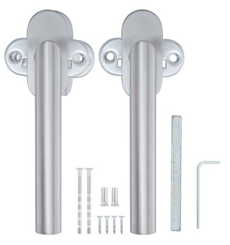 Ручки на розеті ROSTEX Vigo ES32 нержавіюча сталь матова - Фото №5