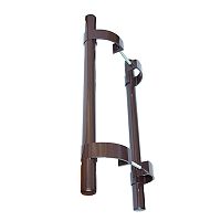 Ручки скоби офісні ОКТАВА ПЛАСТ Прямі 500мм (комплект) коричневий