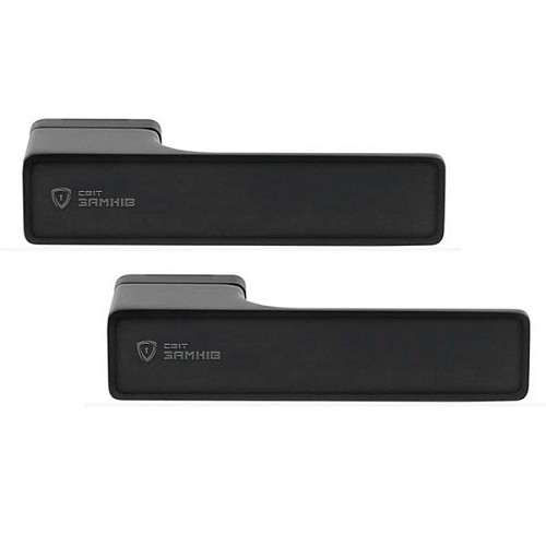 Ручки на розетте M/T Maximal 000269 TiN-K титан/матовый черный (под вставку) - Фото №1