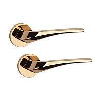 Ручки на розеті APRILE AS Dalia R 7S тонка розета латунь полірована