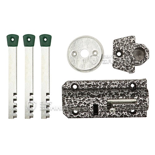 Замок накладной ГОЛЕОЛ ЗН 4 (BS55мм) 3 ключа - Фото №4