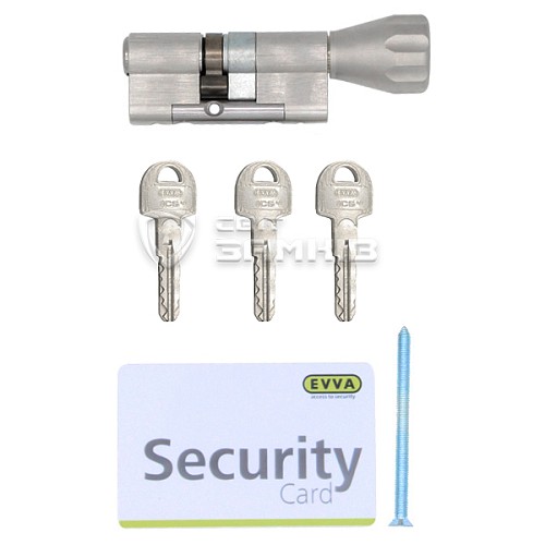 Циліндр EVVA ICS 107T (66*41T) нікель сатин - Фото №4