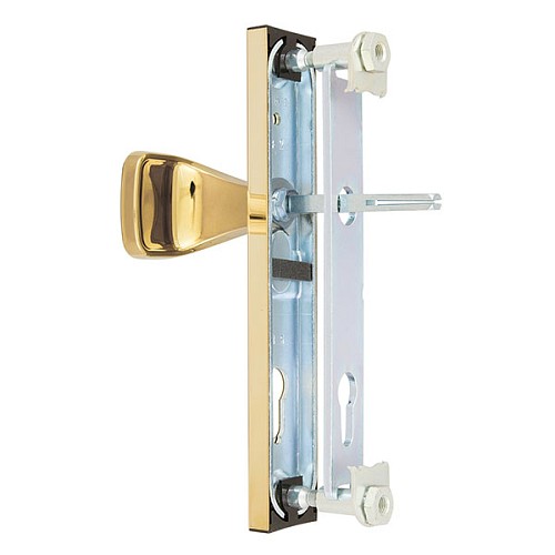 Ручки на планці ROSTEX 802 R 72мм (38-55мм) фіксована-нажимна титан PVD - Фото №4