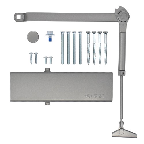 Дотягувач CISA C1511.03.0.97 Professional Plus2 STD HO з фіксацією до 80 кг сірий - Фото №6