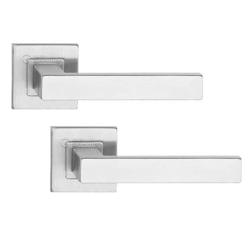 Ручки на розетте METAL-BUD Topaz (квадратная) нержавеющая сталь