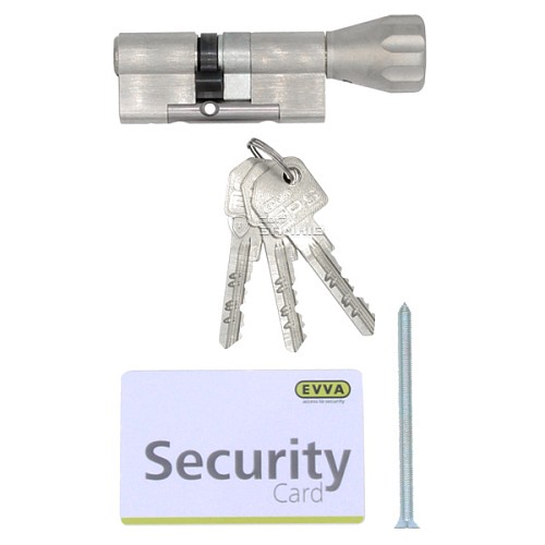 Цилиндр EVVA EPS 97T (56*41T) никель сатин - Фото №4