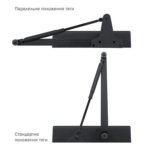 Доводчик RYOBI D-2055V BC UNIV до 100кг FIRE Серый Антрацит - Фото №4