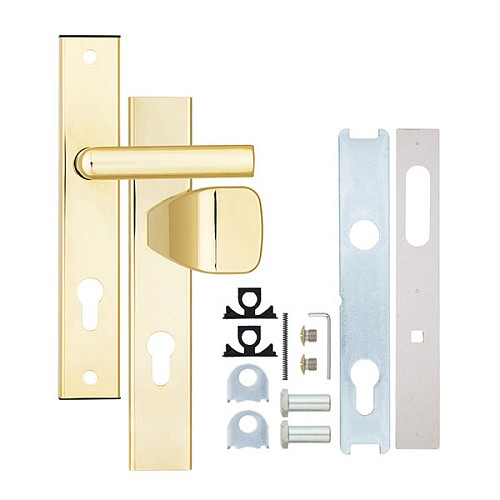 Ручки на планці ROSTEX 802 R 72мм (38-55мм) фіксована-нажимна титан PVD - Фото №6