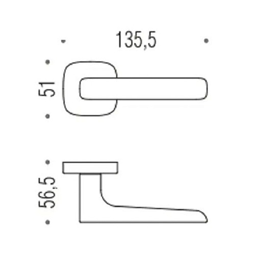 Ручки на розеті COLOMBO Spider MR11 (MR29-MR13) хром - Фото №3