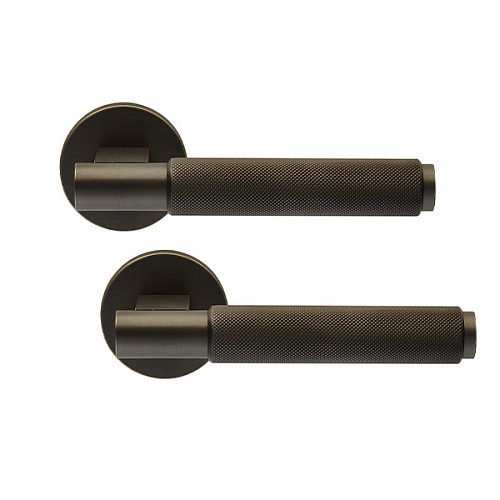 Ручки на розеті ILAVIO 2411 (1821-1110) темна бронза - Фото №1