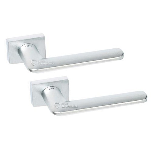 Ручки на розеті TUPAI Eliptica 3098 RT (3045-1999) хром матовий - Фото №1