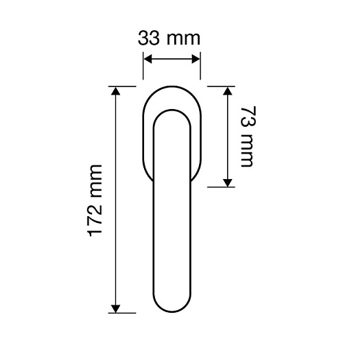 Ручка оконная LINEA CALI Spring 024 хром матовый - Фото №2