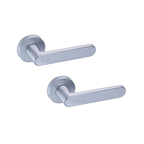 Ручки на розетте GAVROCHE Barium Ba-Z28 MSCB/CP итальянский сатин/хром - Фото №1