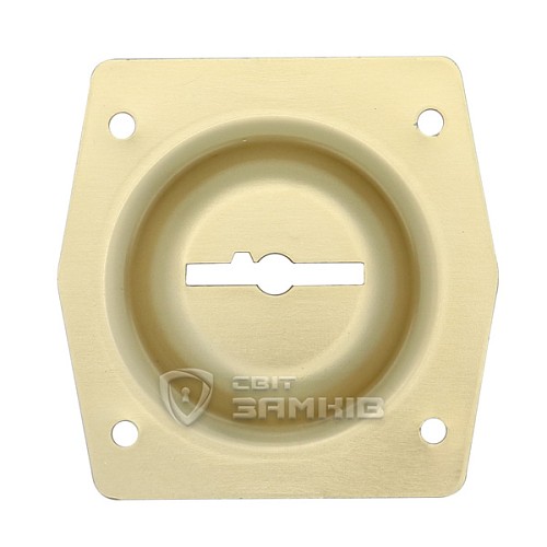 Декоративна накладка POTENT поглиблена сувальдна до накладних замків серії 900 золото - Фото №1