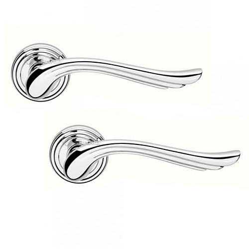 Ручки на розетте LINEA CALI Aria (011) хром