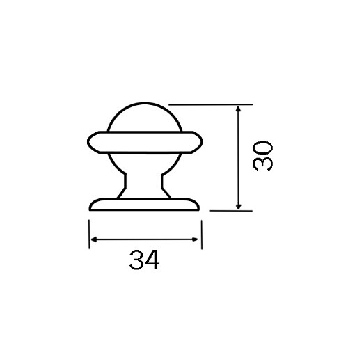 Стопор дверной напольный FIMET 3696 F02 матовая латунь - Фото №2