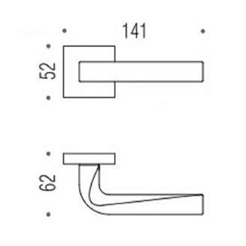 Ручки на розетте COLOMBO Prius MA11 (MM29BZG-MM13) матовый хром - Фото №3