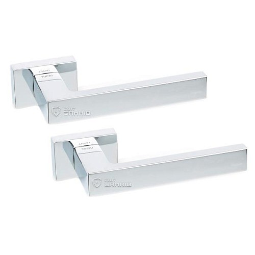 Ручки на розетте TUPAI Square 2275 RT (3045-1999) хром полированный - Фото №1